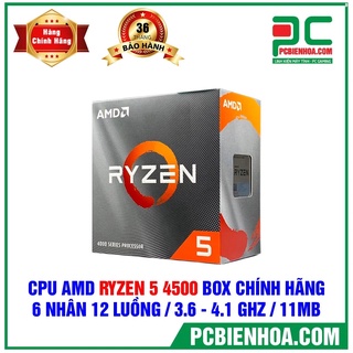 CPU- Bộ vi xử lí AMD RYZEN 5 4500  6 NHÂN 12 LUỒNG 3.6 - 4.1 GHZ 11MB  -