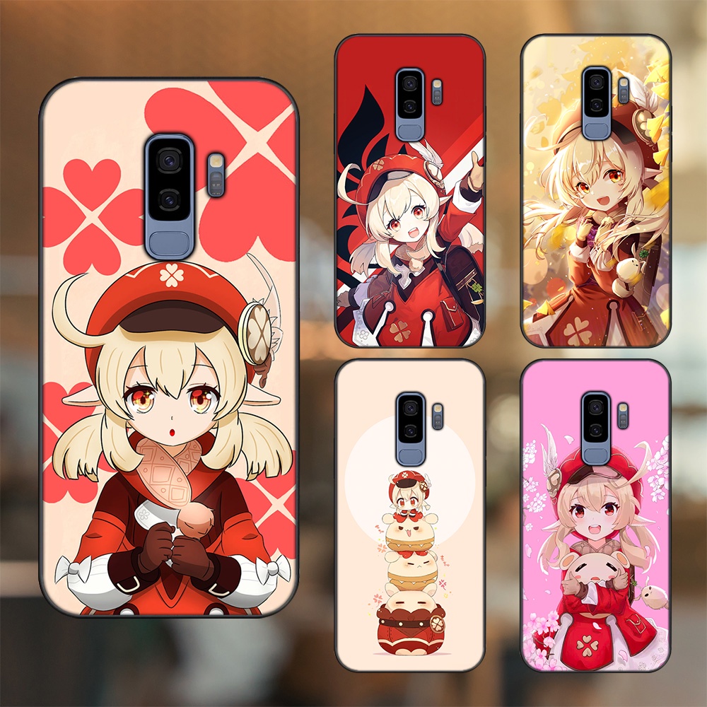 Ốp lưng Samsung S9 Plus viền đen in hình Klee Genshin Impact