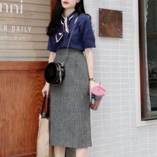 Sét váy áo len chân váy dạ