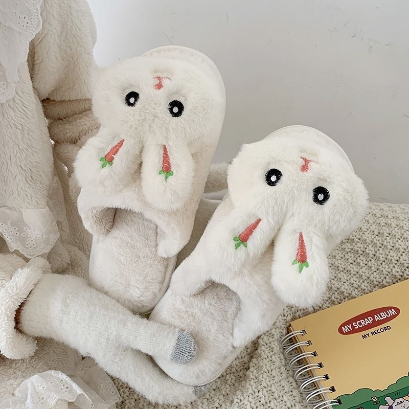 Dép Bông Đi Trong Nhà Hình Thỏ Hoạt Hình Xinh Xắn