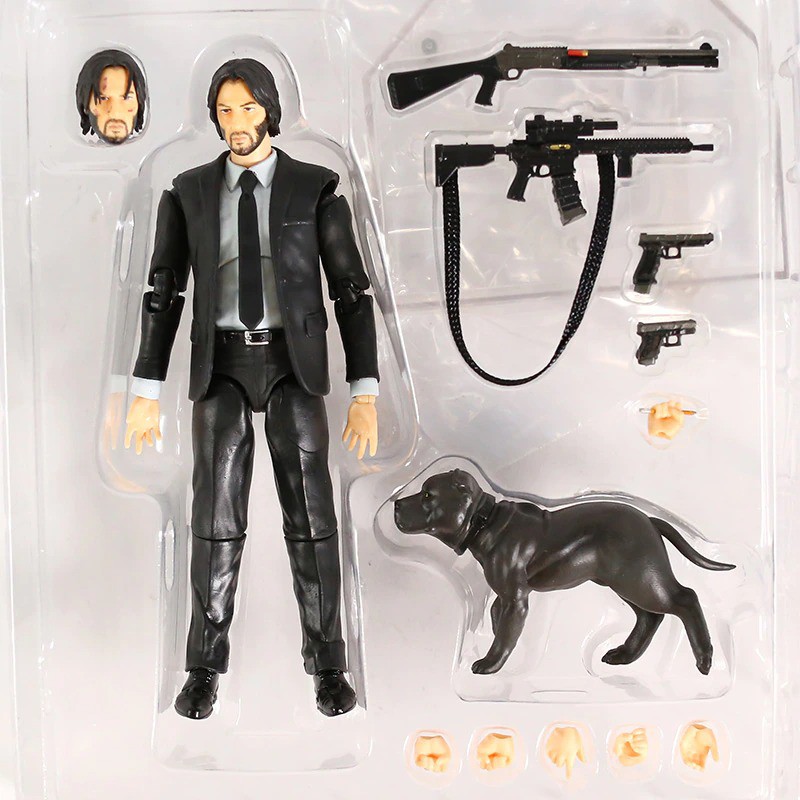 GIÁ HỦY DIỆT Mô Hình John Wick Keanu Reeves Chapter 2 Kèm Chó Mafex Full Box