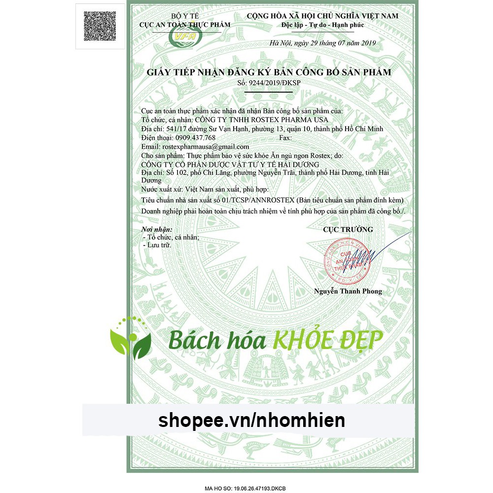 Viên ăn ngủ ngon Rostex giúp ăn ngon, ngủ ngon, tăng đề kháng - 30 viên [Ăn ngủ ngon Rostex Vỉ 30 viên]