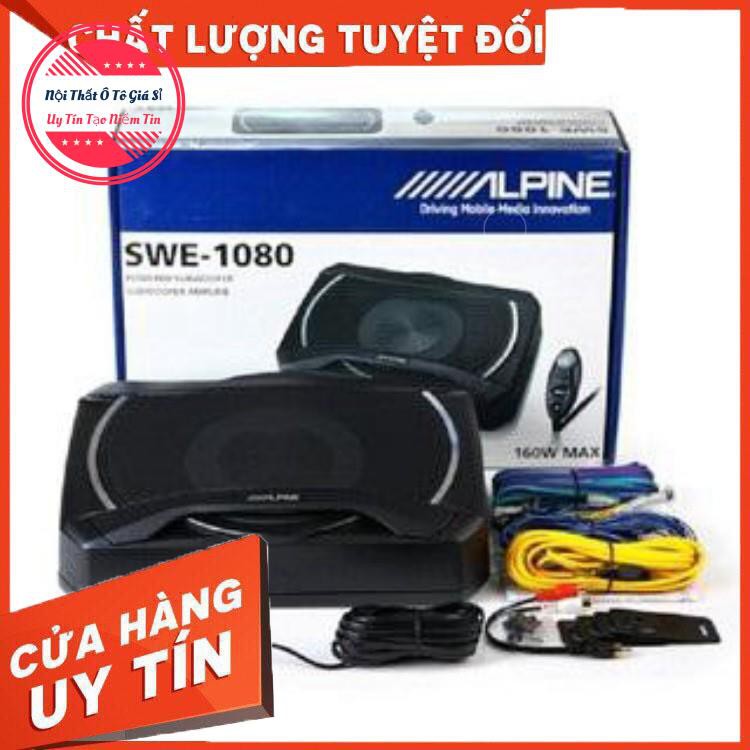 LOA SUB GẦM GHẾ Ô TÔ  ALPINE SWE- 1080 - CÔNG NGHỆ NHẬT BẢN - BẢO HÀNH 1 NĂM - CHUYÊN SỈ