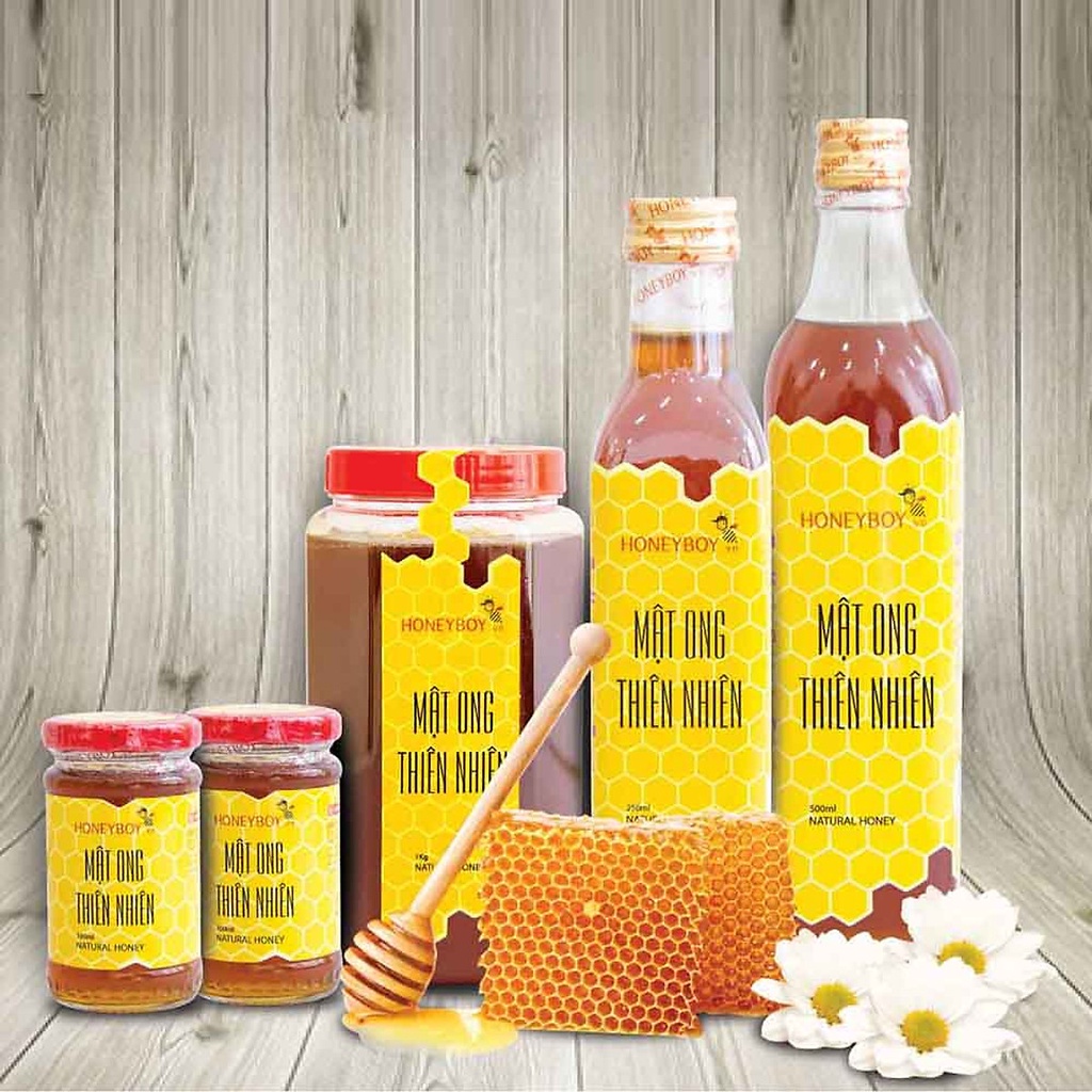 Mật Ong HONEYBOY Thiên Nhiên 100ml - 250ml - 500ml - 1kg