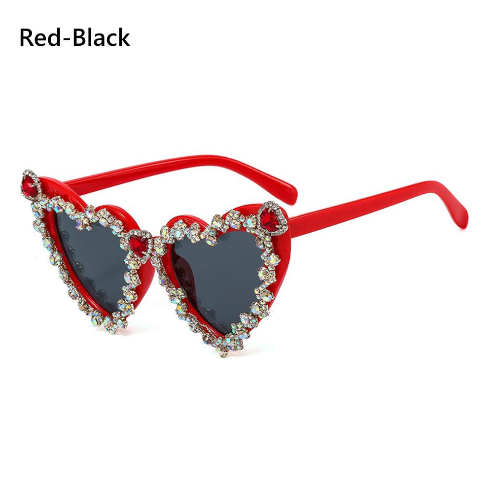 Kính Mát Hình Trái Tim Lấp Lánh Cho Nữ