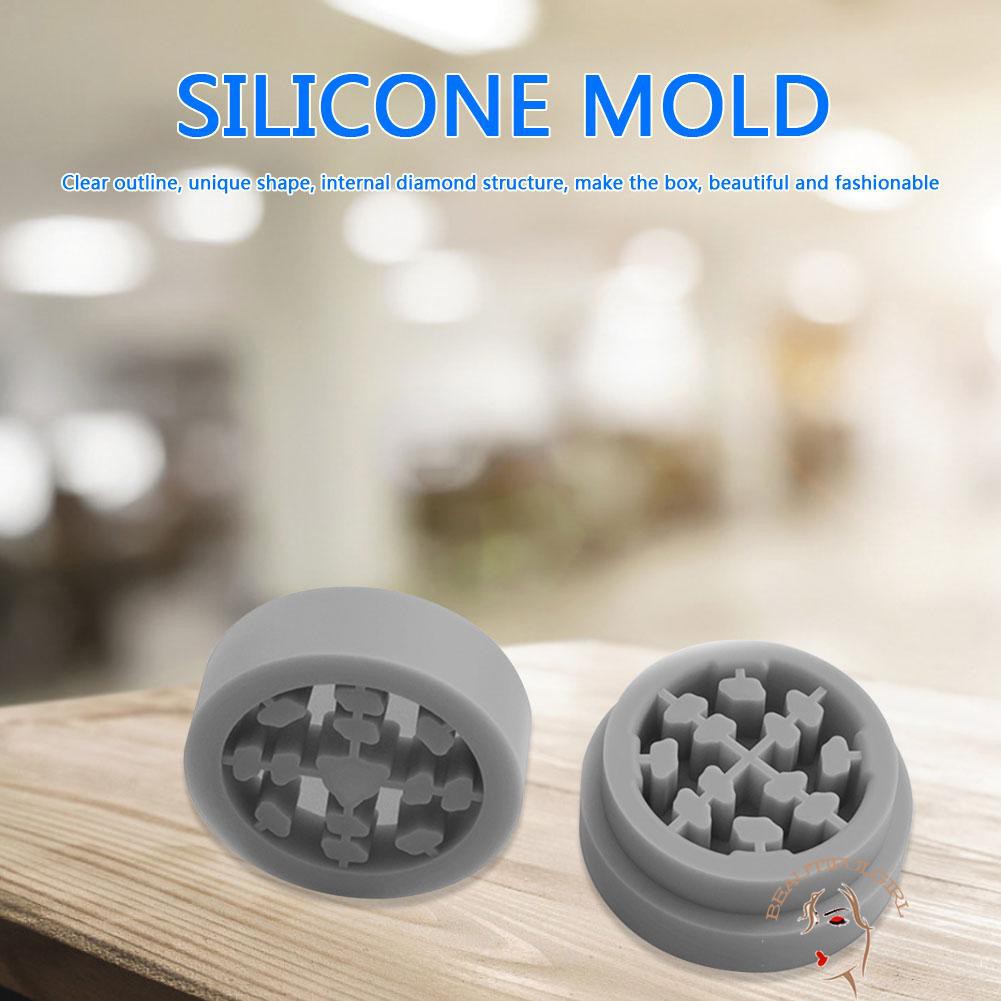 Khuôn silicone đổ resin epoxy làm cối xay thuốc lá/thảo mộc DIY