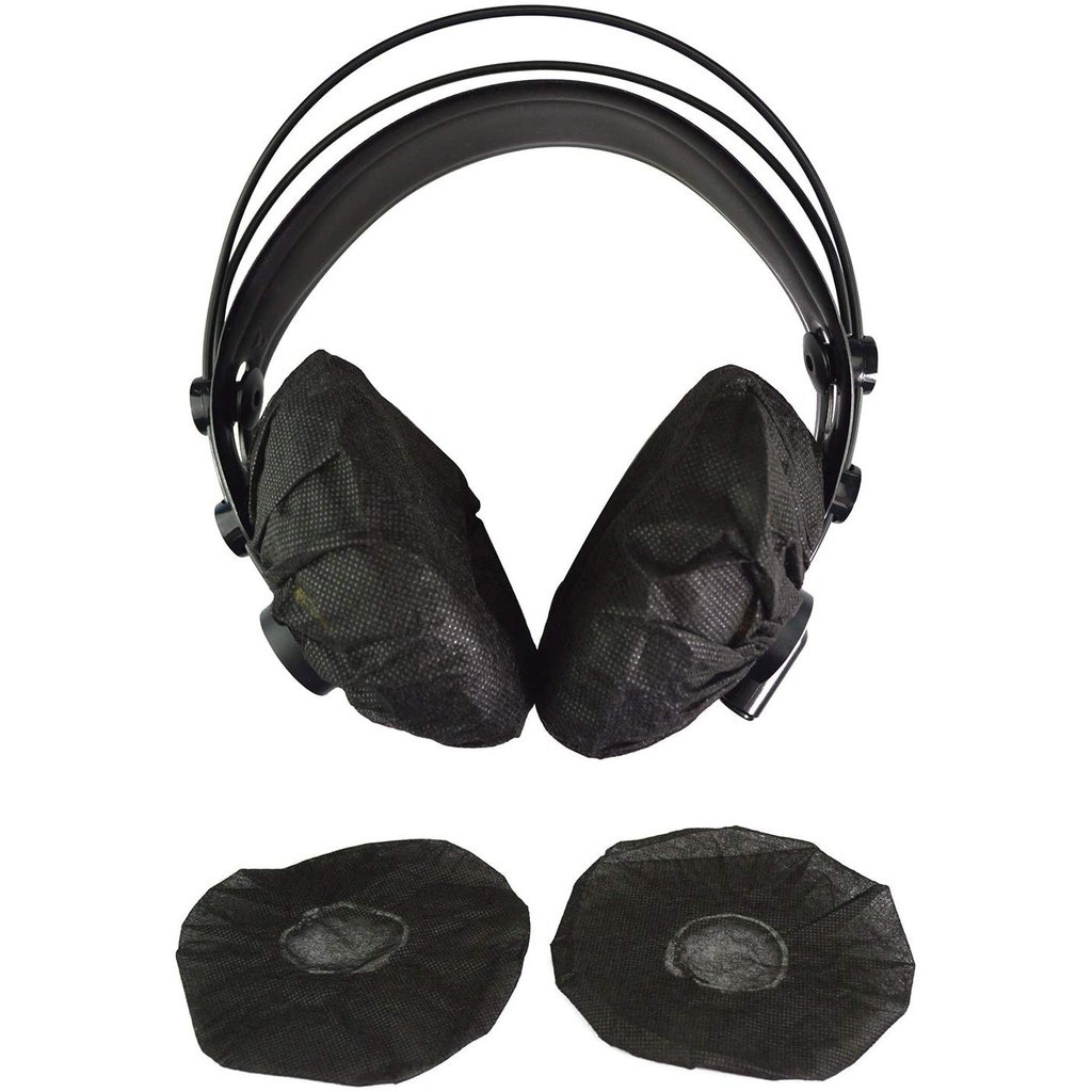 Set 100 Vỏ Bọc Tai Nghe Vệ Sinh Bằng Vải Không Dệt Dùng Một Lần Kích Thước Lớn 10-12cm