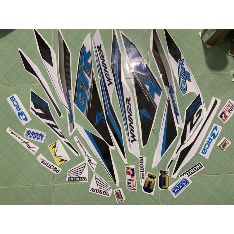 Tem winner 150 GTR xanh đen cao cấp