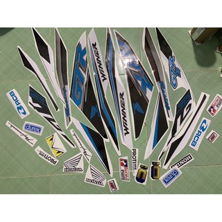 tem winner 150 GTR xanh đen cao cấp