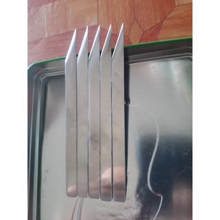 Dao Xẽ Tôm - Sét 5 Cây. Chất Liệu Inox 304 Cao Cấp Không Rỉ Sét. 5 Cây Dao Xẽ LưngTôm + Rút Tim Tôm