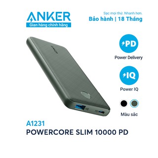 Sạc dự phòng Anker PowerCore Slim 10000mAh PD A1231
