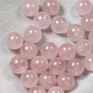 [1 hạt][Rose Q] Hạt lẻ đá phong thủy T.A hồng 6.8-6.9mm