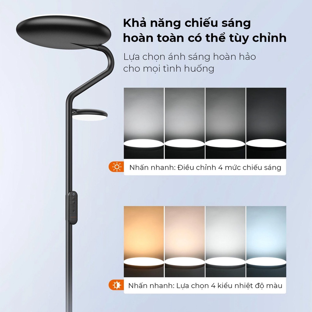 Đèn cây trang trí phòng khách, phòng ngủ Taotronics TT-DL095 - Bảo hành 24 tháng