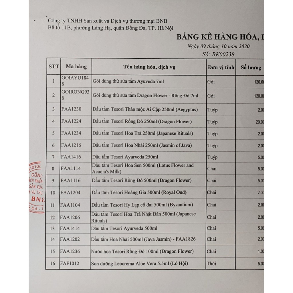 Sữa tắm nước hoa Tesori D'Oriente - Sữa tắm xích gói Tesori D'Oriente Italia 9ml - Hàng Chính Hãng