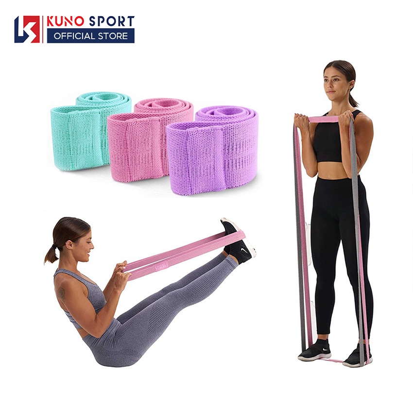 Dây Kháng Lực Tập Yoga KUNO SPORT Hỗ Trợ Tập Mông Đùi Cao Cấp