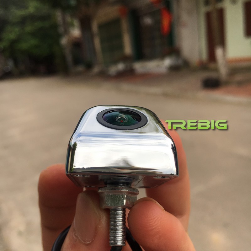 Camera lùi ô tô AHD góc rộng, vỏ kim loại chrome sáng bóng, ống kính lồi, độ nét cao, camera AHD inbox trebig BH 6 tháng | BigBuy360 - bigbuy360.vn