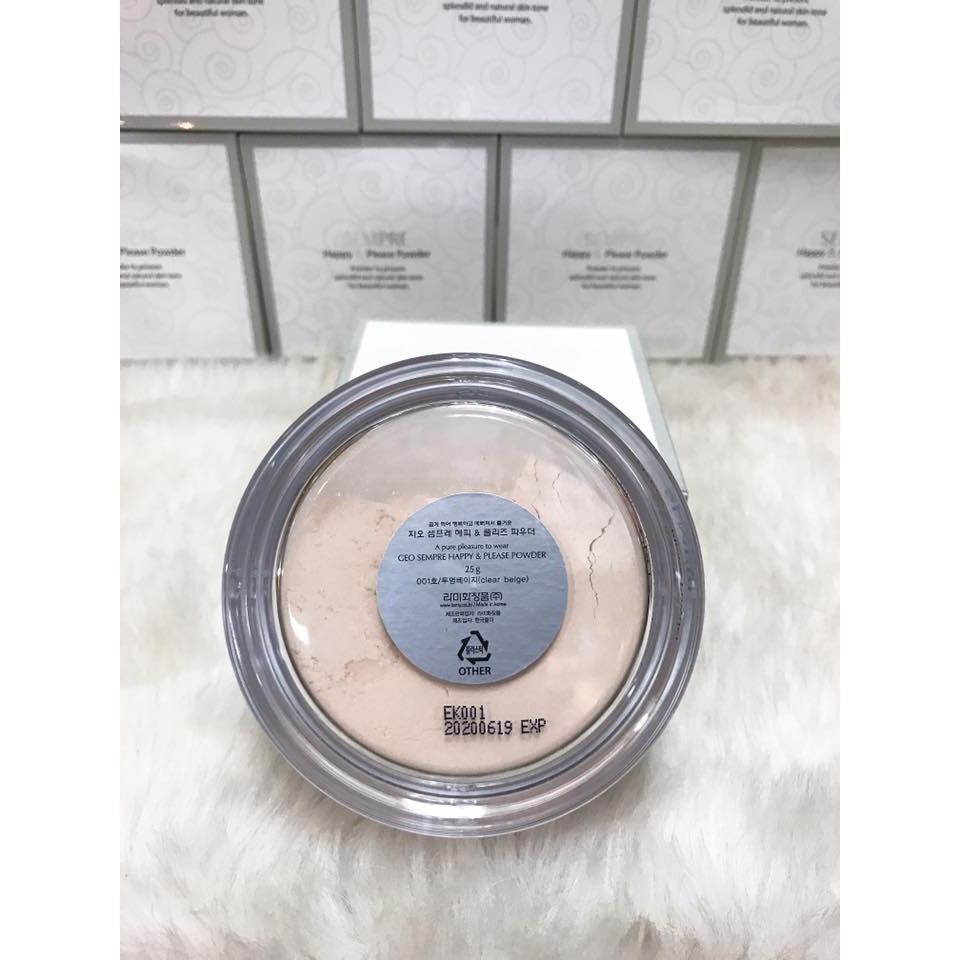 Phấn Phủ Kiềm Dầu - Dạng Bột - GEO SEMPRE Happy & Please Powder Hàn Quốc | BigBuy360 - bigbuy360.vn