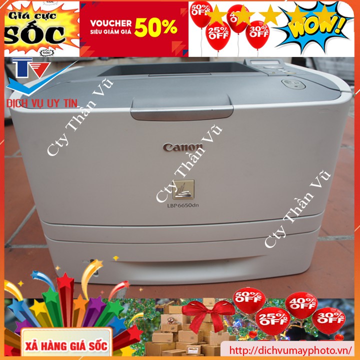 Máy in cũ Canon LBP 6650DN in tốc độ cao hộp mực to in 2 mặt tự động đặc biệt có in qua mạng