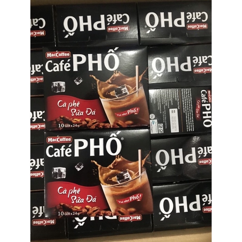 Cà Phê Phố Sữa Đá 3in1 hộp 10 gói
