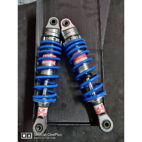 Phuộc RCB không bình mẫu Dòng C seri màu xanh dương gắn Sirius Taurus Jupiter Cub 28cm và xe điện 28cm