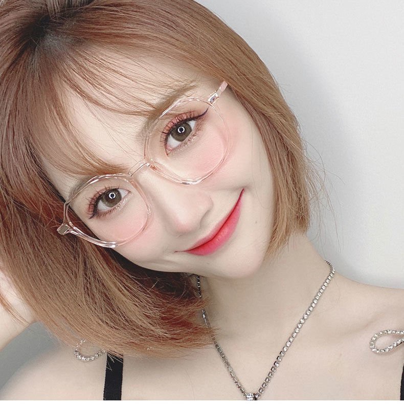 Mắt kính nữ giả cận không độ thời trang phong cách Hàn Quốc gọng kính cận mắt kính râm mát chống ánh sáng xanh 052