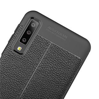 Ốp lưng sần Galaxy A7 2018 Silicon AUTO FOCUS