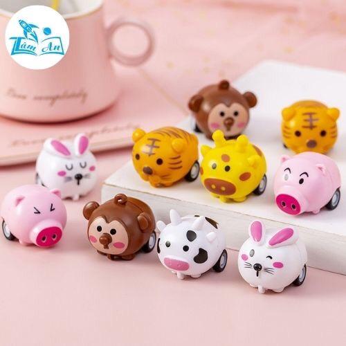 Ôtô/Xe đồ chơi động vật chạy bằng dây cót mini - Đồ chơi xe mô hình ôtô cho bé