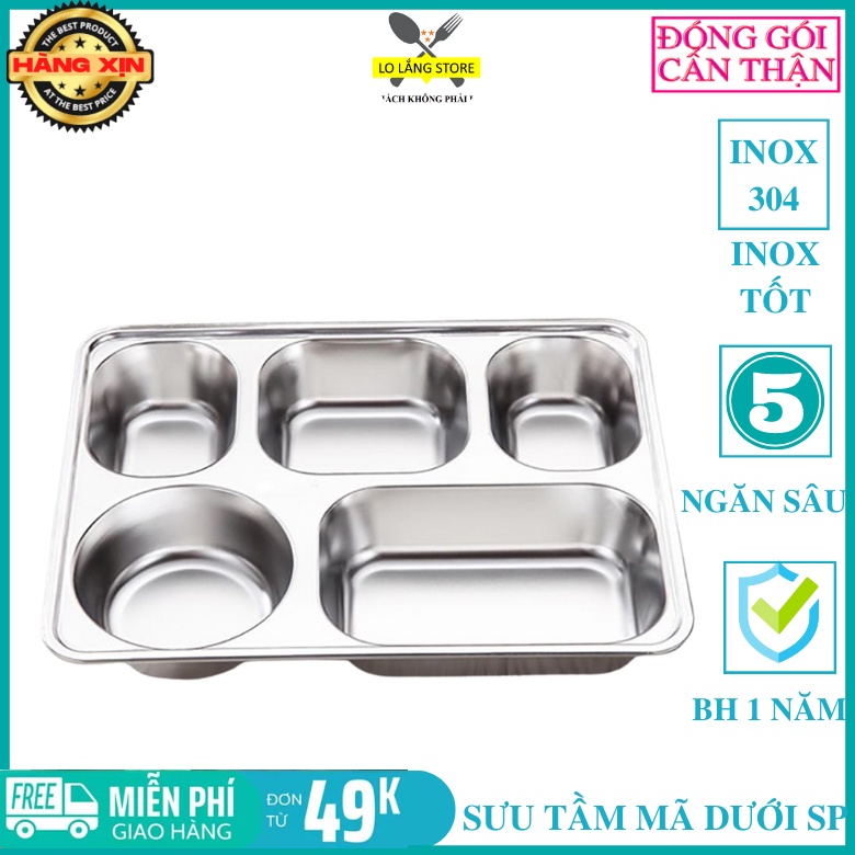 Khay đựng cơm có nắp inox 304 cho gia đình và công nghiệp giá sỉ cao cấp