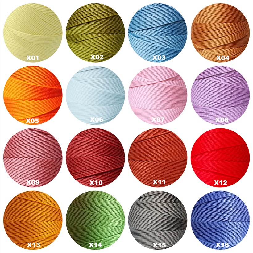 Sợi Tri Circle Bảng Màu X - Sợi Cotton Tri 0.9mm - ada.crafts