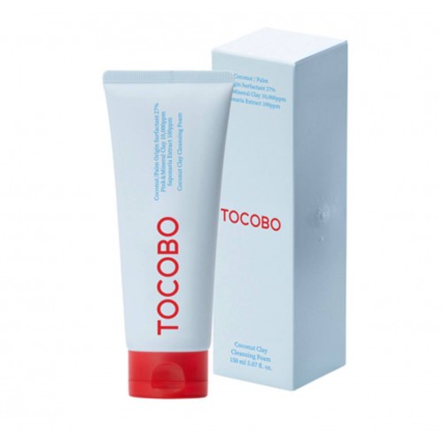 Sữa rửa mặt thuần chay từ dừa & đất sét TOCOBO Coconut Clay Cleansing Foam 150ml - Ninishop