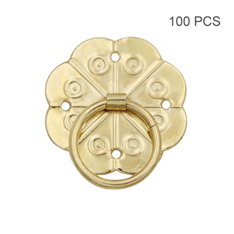 Set 100 Tay Nắm Ngăn Kéo Tủ Hình Tròn Mini Phong Cách Retro Sáng Tạo