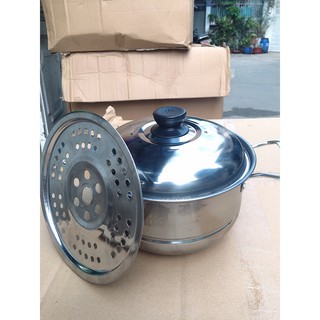 NỒI HẤP INOX- 20CM KÈM XỬNG HẤP