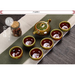 BỘ ẤM CHÉN NGỌC HÌNH CÁ CHÉP 3D CAPU019