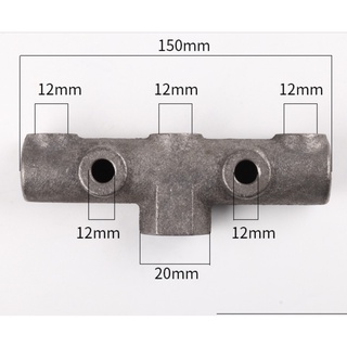 Cụm gang chia hơi 5 lỗ phi 13mm (loại lớn 830g) / Thanh chia hơi bằng gang dùng cho máy hơi 60 lít