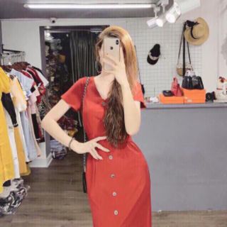 Set váy cổ V