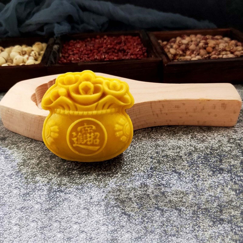 Khuôn Làm Bánh Trung Thu Dạng Nén Bằng Gỗ DIY
