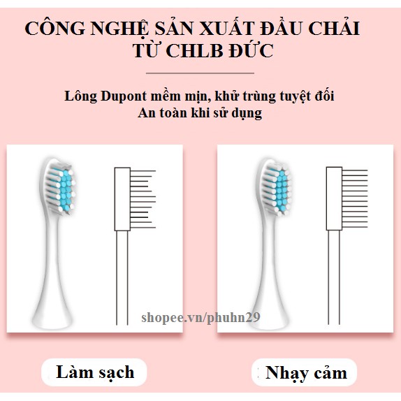 Bàn Chải Điện Sonic X7 Thế Hệ Mới - Tặng Kèm Giá Đỡ