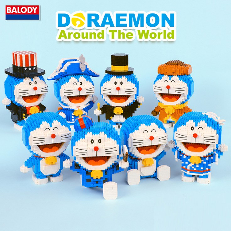 Doremon Nanoblock – 8 Mẫu Lắp Ráp Balody Bản Cao Cấp