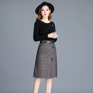 CHÂN VÁY DẠ KẺ