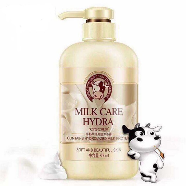 SỮA TẮM CON BÒ MILK CARE HYDRA 800ML
