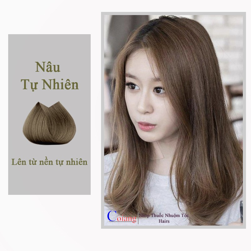 Thuốc nhuộm tóc màu NÂU TỰ NHIÊN không cần thuốc tẩy tóc Chenglovehairs, Chenglovehair