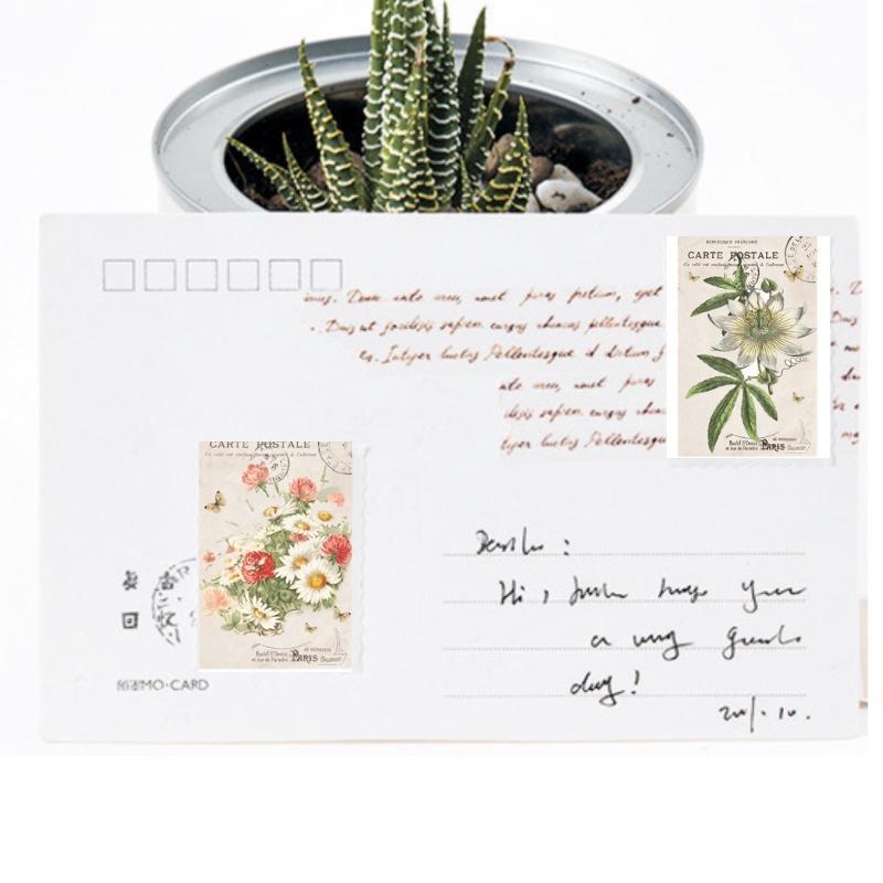 Set 16 Sticker Tem Thư Dán Trang Trí Planner