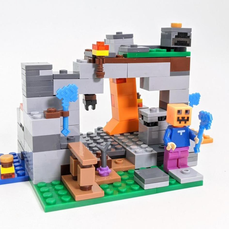 [Khai trương giảm giá] Bộ LEGO Minecraft 165 miếng ghép - Lắp ráp mô hình MY WORLD