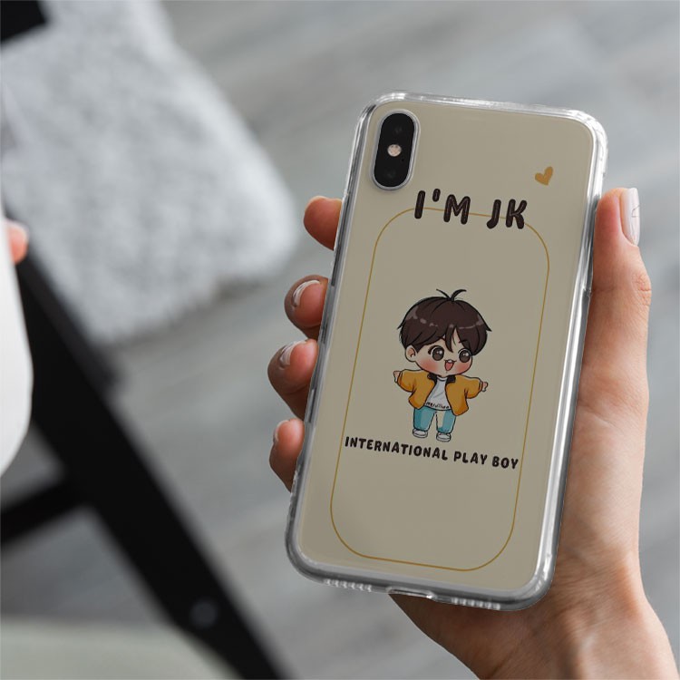 Ốp đt BTS I'm JK cute iPhone12promaxXS XR nữ 8plus mềm 7Plus X XR Xs Max 6 6s BLUBTS0787