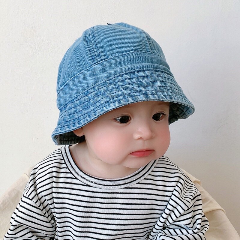 Mũ bucket jean vành nhỏ cho mẹ và bé từ 8 tháng-4 tuổi chất đẹp