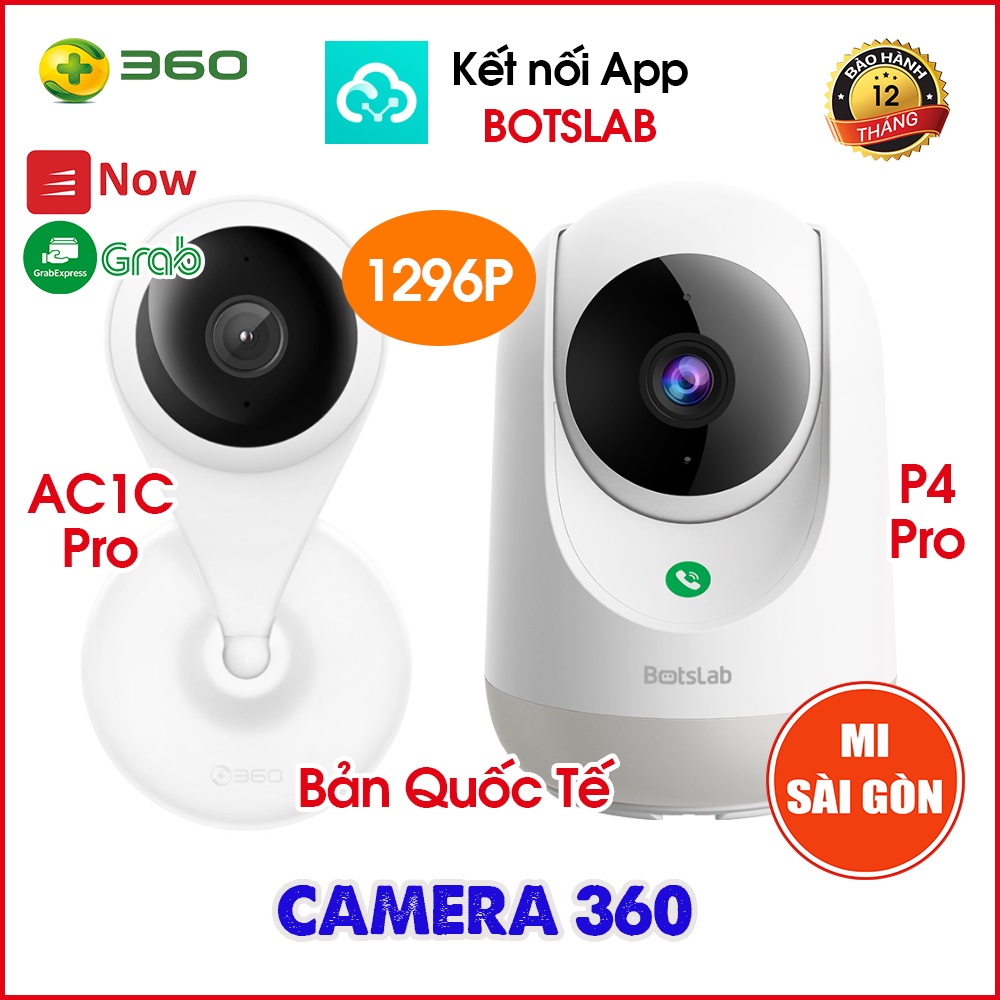 [BẢN QUỐC TẾ] Camera quan sát Qihoo AC1C PRO 1296P/ P4 PRO 2K Hồng ngoại - Chính Hãng