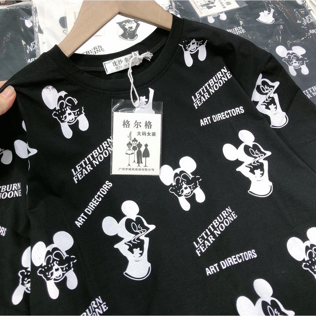 Áo Phông Thụng Hình Mickey [FREESHIP]  Hàng Đẹp QC,Ảnh Thật.