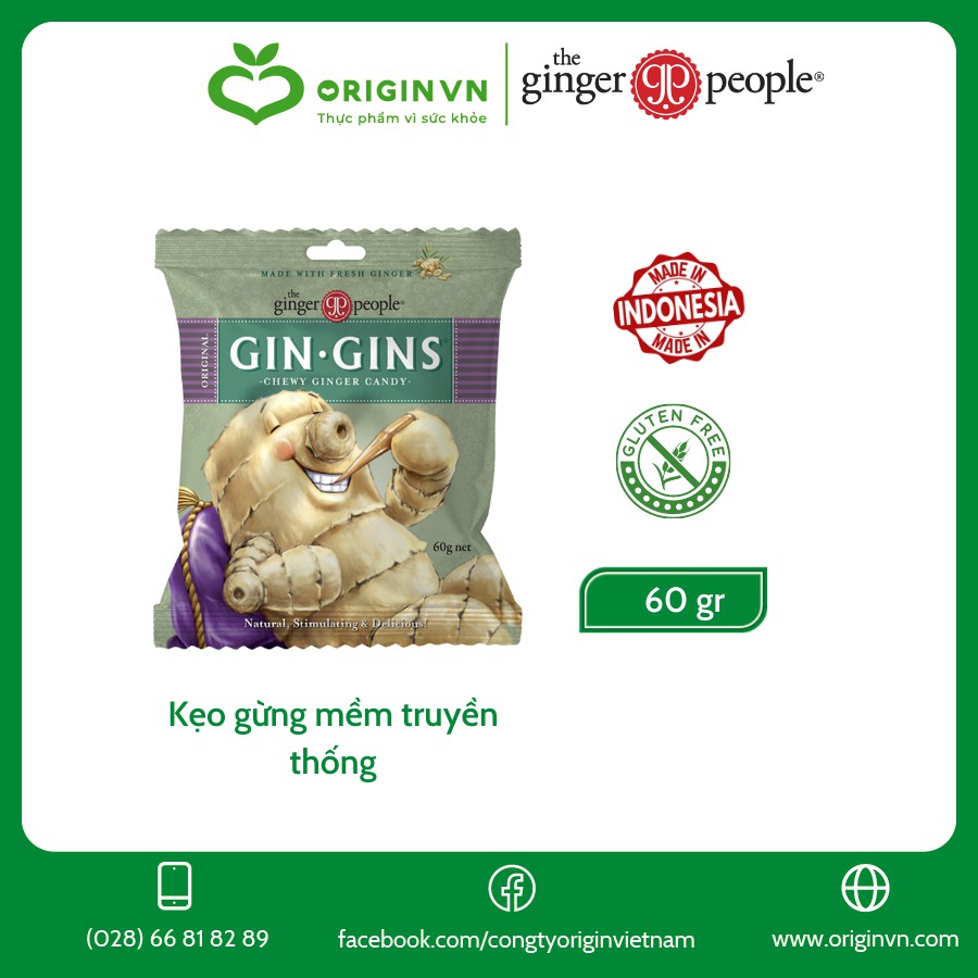 Kẹo gừng mềm Gin Gins 60g