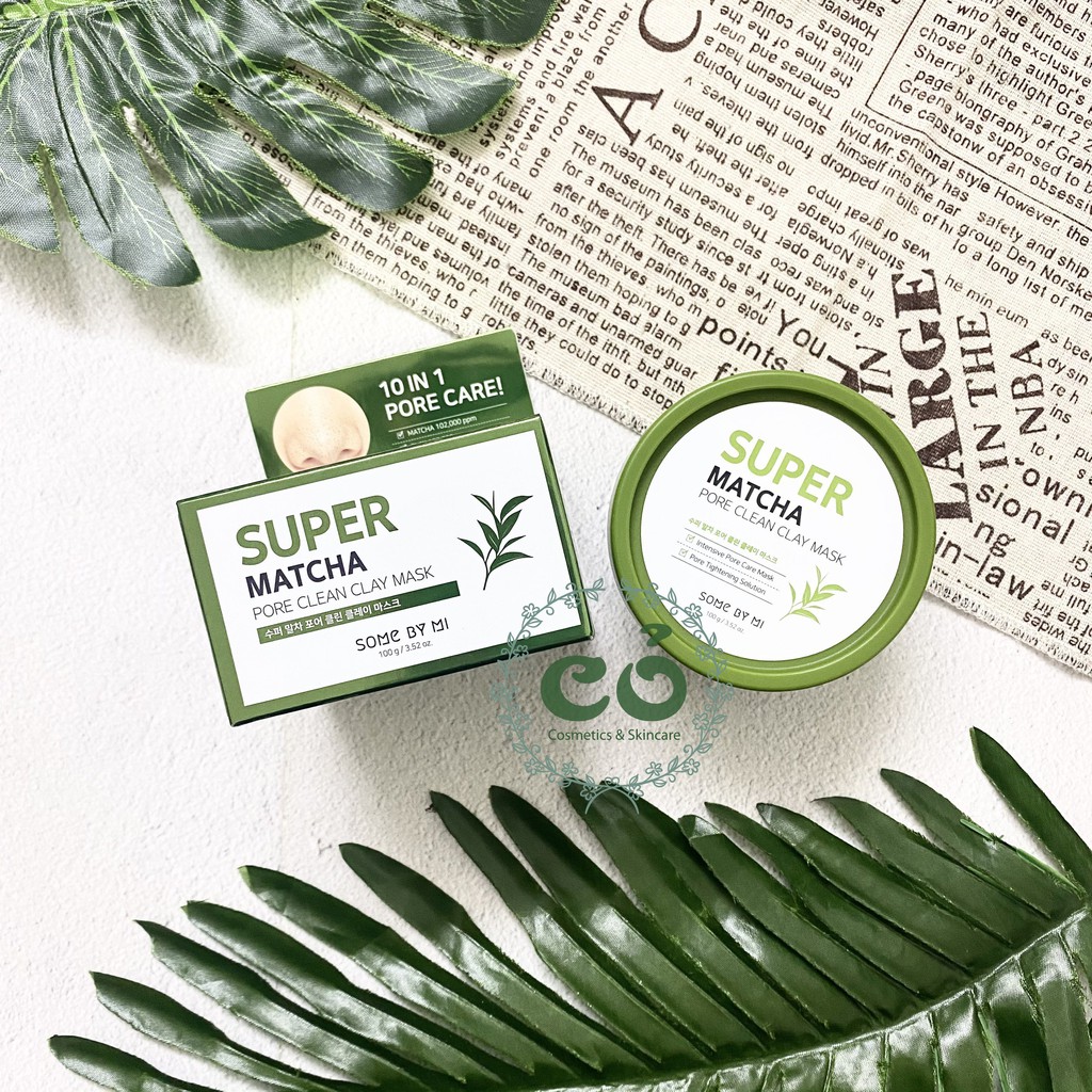 Mặt nạ đất sét Some By Mi Super Matcha Pore Clean Clay Mask 100g