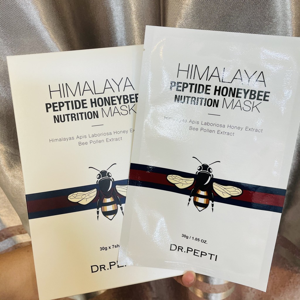 Mặt Nạ Căng Bóng DR.PEPTI HIMALAYA Peptide Honeybee Nutrition Mask